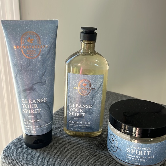 Bath & Body Works Bath & Body 3pc Cleanse Your Spirit Eucalyptus